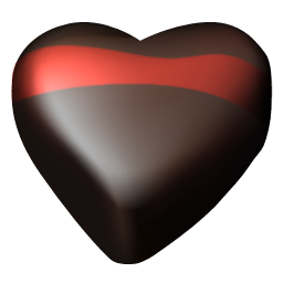Chocolate, Hearts Icon