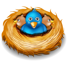 Birds, Nest, Twitter Icon
