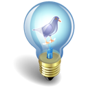 Bulb, Light, Twitter Icon