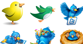 Massive Twitter icon set Icons