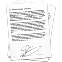 Contract, Document, References, Signature Icon