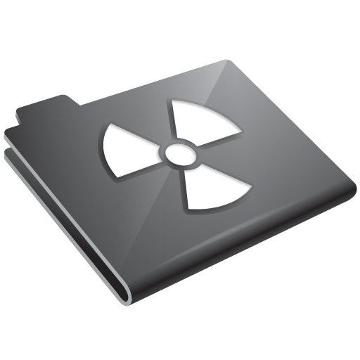 Grey, Radioactive Icon