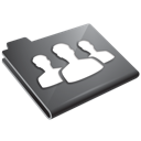 Folder, Grey, Users Icon