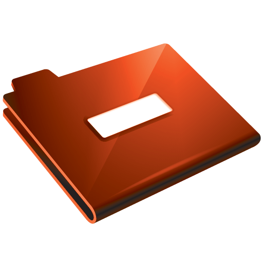 Folder, Minus, Red Icon