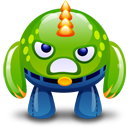 Angry, Green, Monster Icon