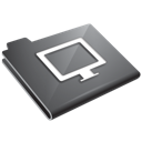 Grey, Monitor Icon