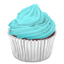 Cupcake, Cyan Icon