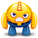 Angry, Monster, Yellow Icon