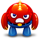 Angry, Monster, Red Icon