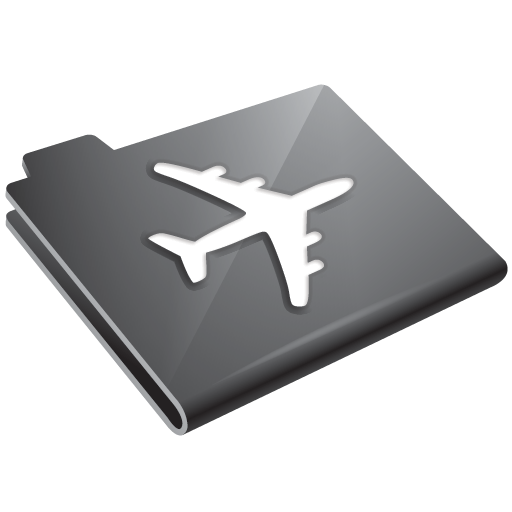 Grey, Plane Icon