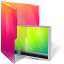 Aurora, Desktop, Folder, Monitor, Screen Icon