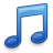 Blue, Music, Note Icon