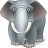 Animal, Elephant Icon