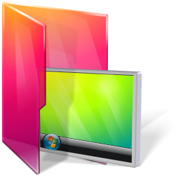 Aurora, Desktop, Folder, Monitor, Screen Icon