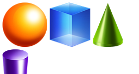 3D Shapes Icons