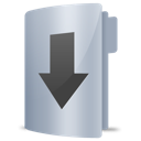 Arrow, Down, Downloads, Folder Icon