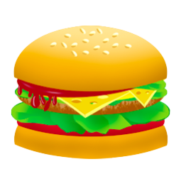 Burger, Fast, Food, Hamburger, Junk Icon