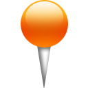 Orange, Pin Icon
