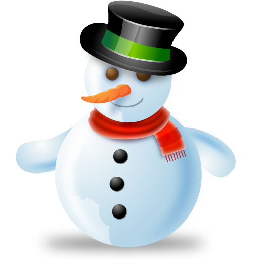 Christmas, Snowman, Winter Icon