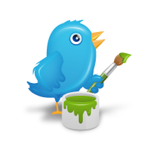 Bird, Paint, Twitter Icon