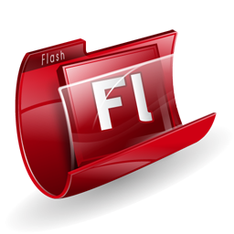 Adobe, Flash, Folder Icon