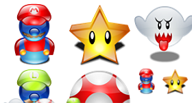 Super Mario Lumina Icons