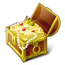 Chest, Gold Icon