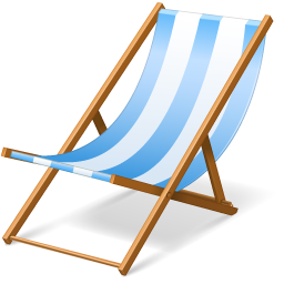 Beach, Chair, Summer, Vacation Icon
