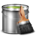 Bucket, Green, Paint, Painting Icon