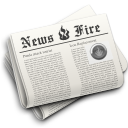 Fire, Hot, News, Newspaper Icon