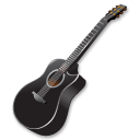 Black, Guitar Icon