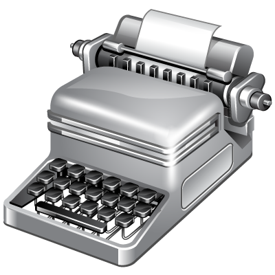 Publish, Typewriter Icon