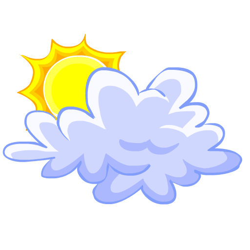 Cloud, Sun Icon