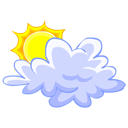 Cloud, Sun Icon