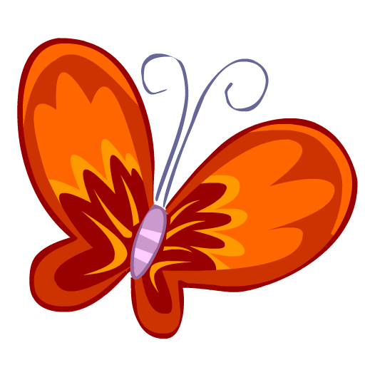 Butterfly, Red Icon