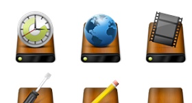 Wooden Drivers Icons