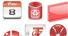 Red Candy Bar Icons