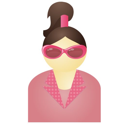 Pink, Sunglass, Woman Icon