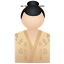 Beige, Kimono, Women Icon
