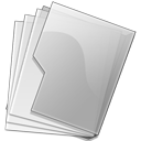 Folder, Silver Icon