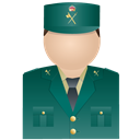 Civil, Guardia, Uniform Icon