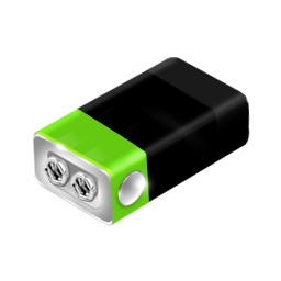 Battery, Green Icon