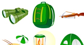 Fishing Equipment Icons