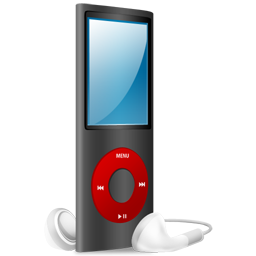 And, Black, Ipod, Nano, On, Red Icon