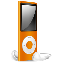 Ipod, Nano, Off, Orange Icon