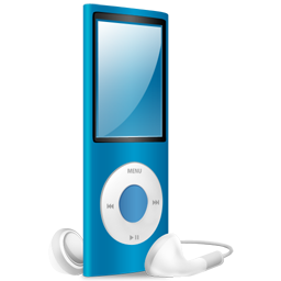 Blue, Ipod, Nano, On Icon