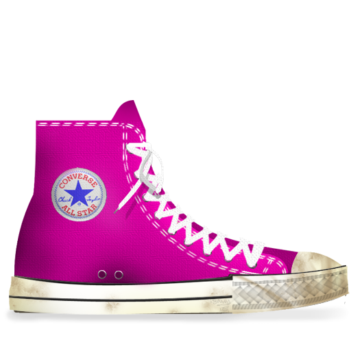 Converse, Dirty, Pink Icon