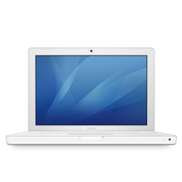Macbook, White Icon