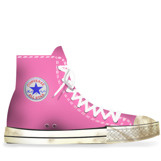 Converse, Dirty, Rose Icon