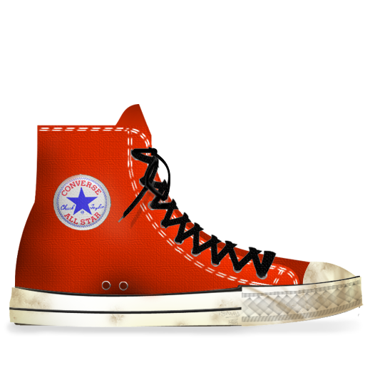 Converse, Dirty, Red, Tasi Icon